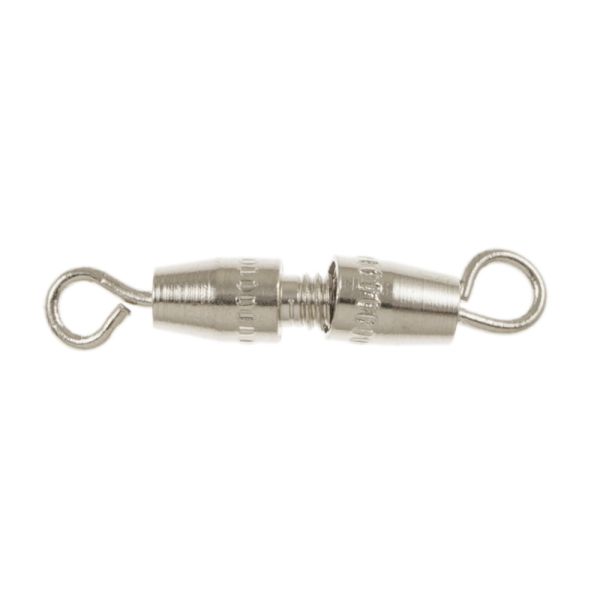 10mm Torpedo Screw Clasp, Silver-Plated (36 Pieces)