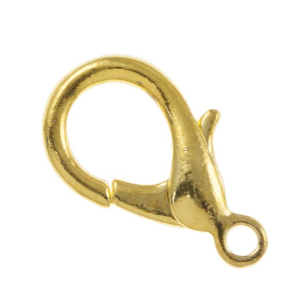 Lobster Claw 12X6MM Gold-Plated (72 Pieces)