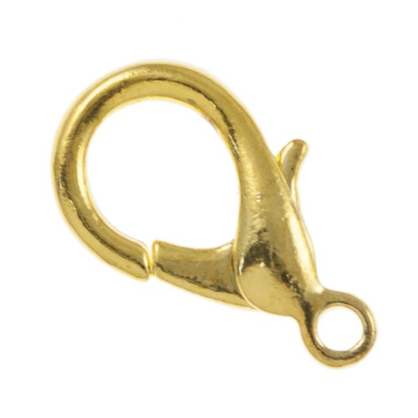 Lobster Claw 15X7.5MM Gold-Plated (36 Pieces)