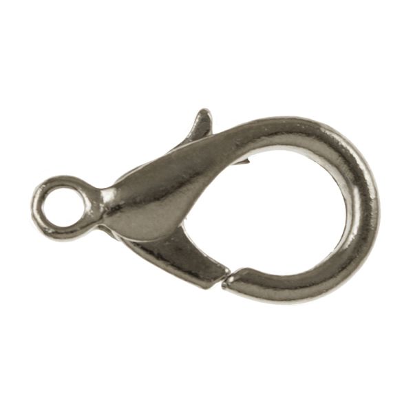 Lobster Claw 15X7.5MM Im.Rhodium (36 Pieces)