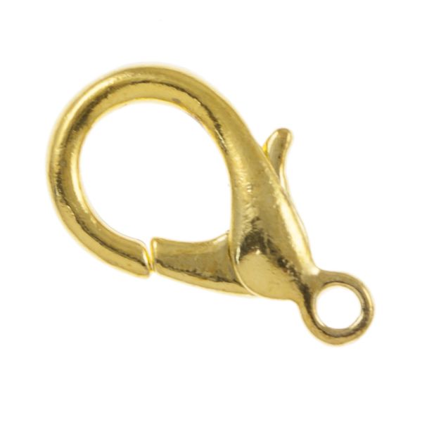 Lobster Claw 18 X 9.5MM Gold-Plated (36 Pieces)