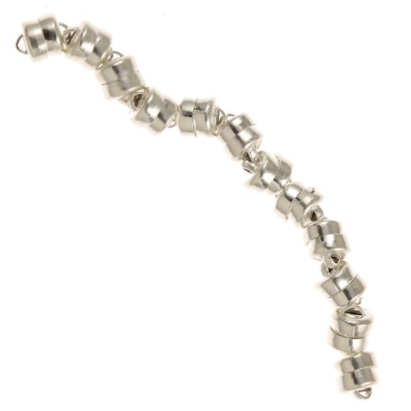 Small Magnetic Clasp, 5mm, Silver (6 Pieces)