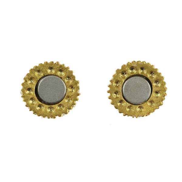 Magnetic Rhinestone Clasp, 10x22mm, Gold (3 Pieces)