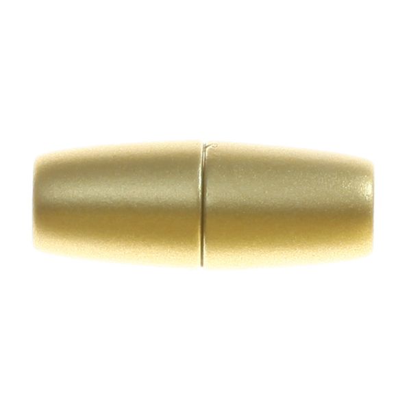Acrylic Magnetic Clasp, 10 x 26mm, 6.25mm Opening, Gold Matte (2 Pieces)