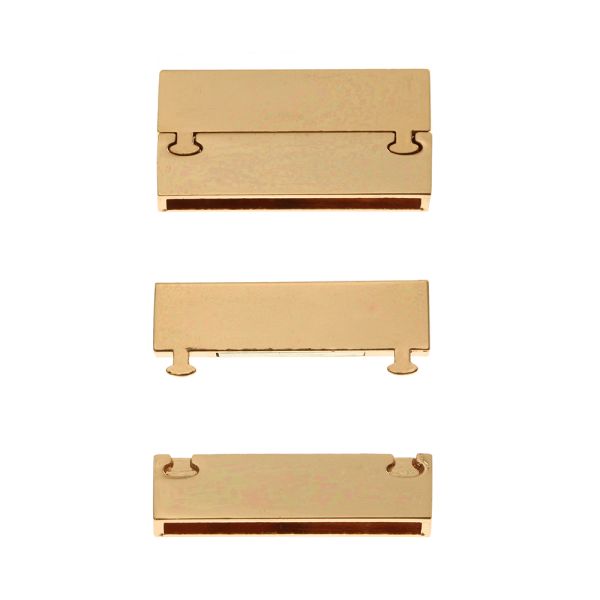 Magnetic Bracelet Clasp, 38 x 19mm, Copper (2 Pieces)