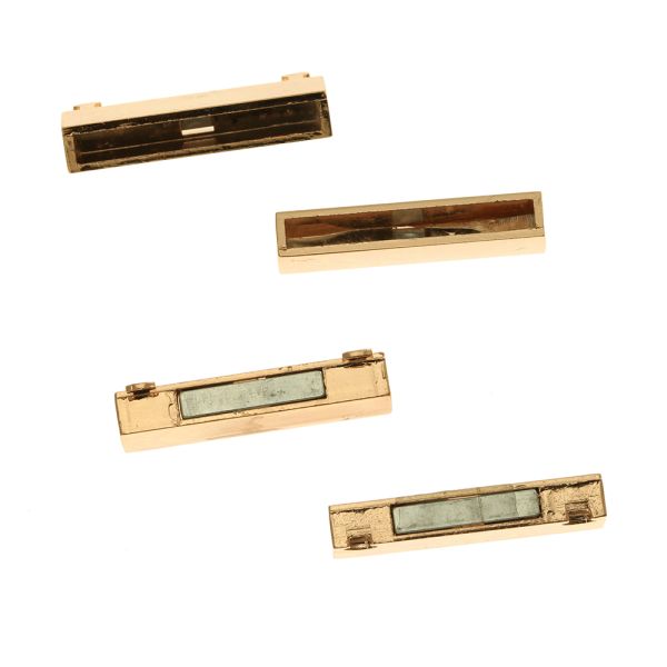 Magnetic Bracelet Clasp, 38 x 19mm, Copper (2 Pieces)