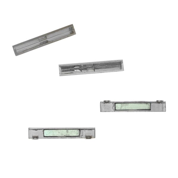 Magnetic Bracelet Clasp, 38 x 19mm, Silver-Plated (2 Pieces)