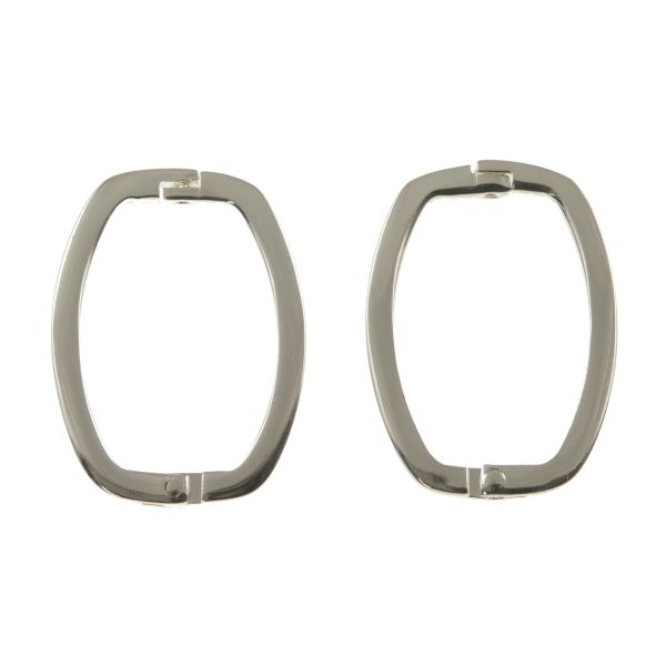 Necklace Shortener Closure, 27x20mm, Silver (12 Pieces)
