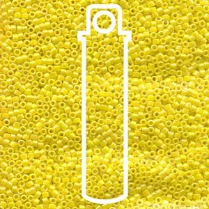 11/0 Delica Miyuki Glass Beads - Opaque Yellow AB - Approx. 1440 Beads - 2