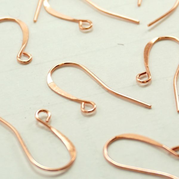 Flat Fish Hook, 26mm, Copper-Plated (72 Pieces)