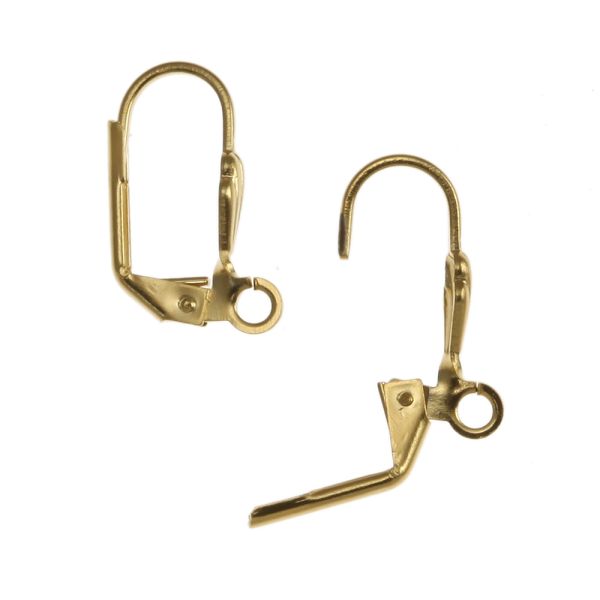 Leverback Earring w/ Shell, Gold-Plated (36 Pieces)