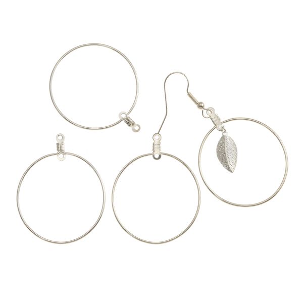 Wire Hoop w/ 2 Loops 1.5