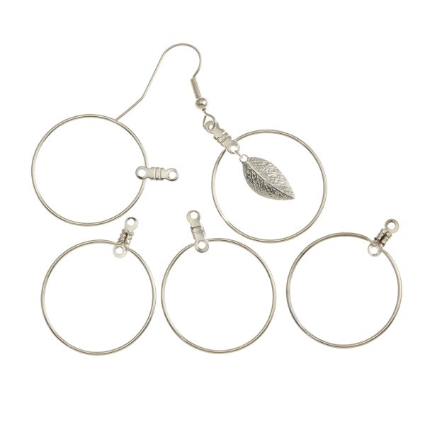 Wire Hoop w/ 2 Loops 1.25