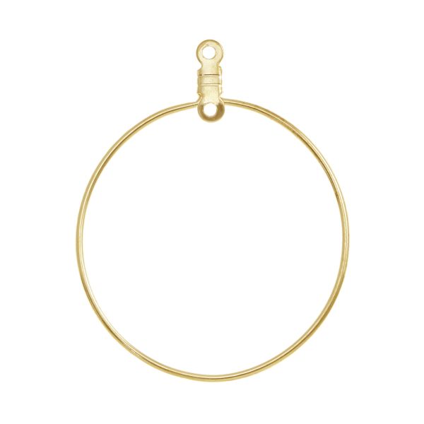 Wire Hoop w/ 2 Loops 1.25