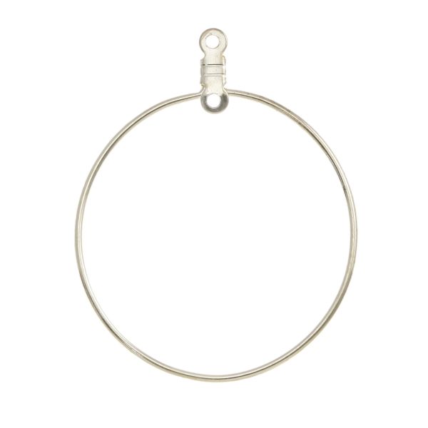 Wire Hoop w/ 2 Loops 1.25
