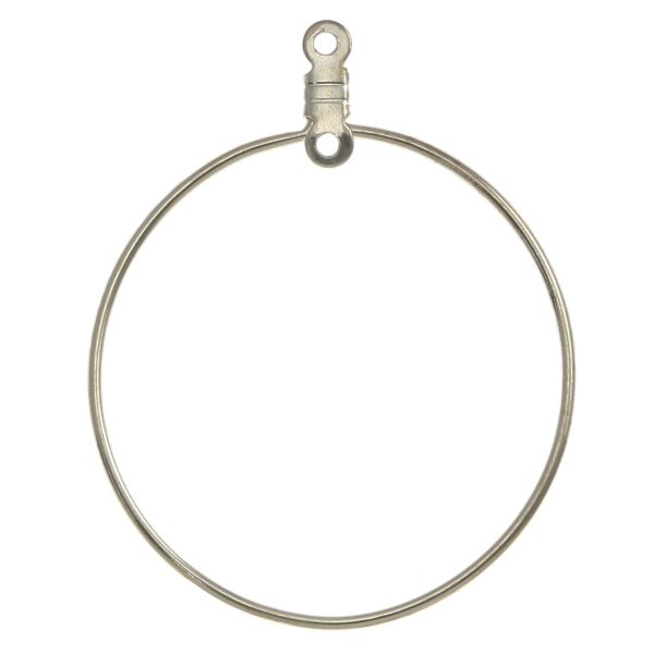 Wire Hoop w/ 2 Loops 1.5