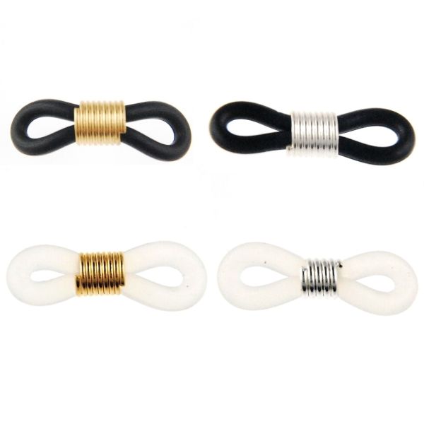Eyeglass & Sunglass Holder Chain Connector, Clear w/ Gold (72 Pieces)