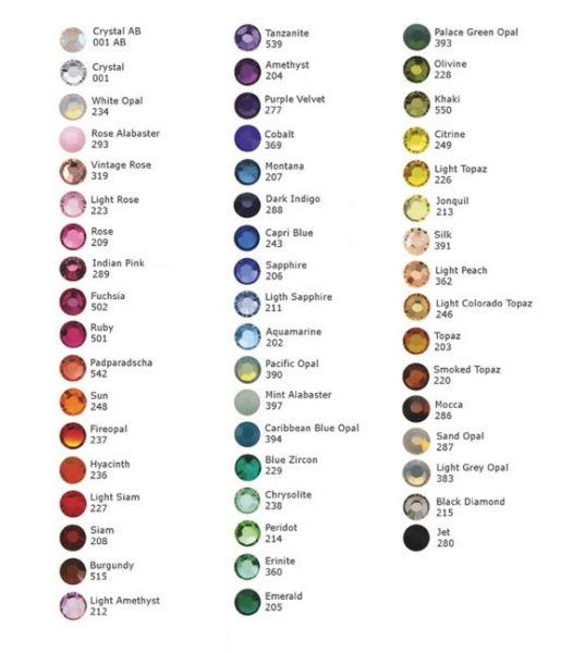 SS12 (3mm) Swarovski 2088 XIRIUS Flatback Rhinestones, CHOOSE COLOR (288 Pieces)