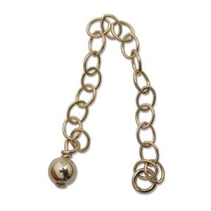 Chain Necklace Extenders w/ Ball, 2