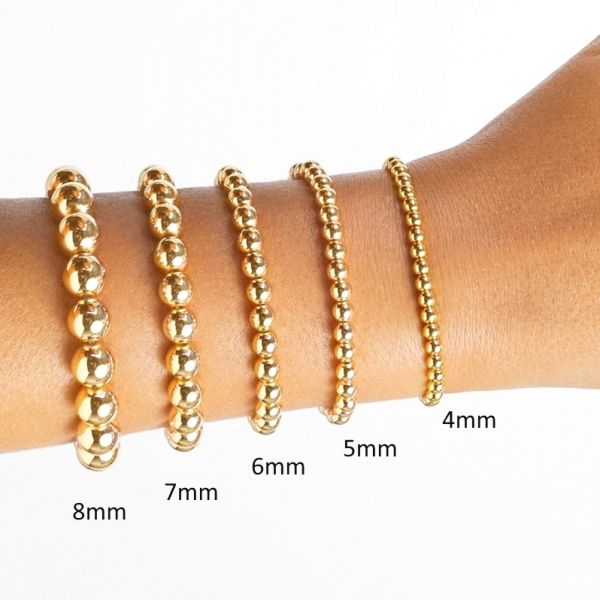 6mm Smooth Round Beads, 14K Gold Filled (10 Pieces)