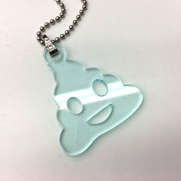 Acrylic Pendant, Green Tint, Best Friends Pull-Apart Heart (1 Pair)