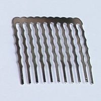 Metal Hair Comb (11 Teeth) 35mm x 35mm (12 Pieces) 