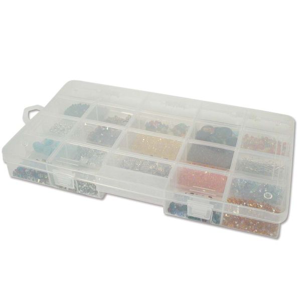 Keeper Box, Large Bead Organizer, 20 Compartments, 13 x 7.5