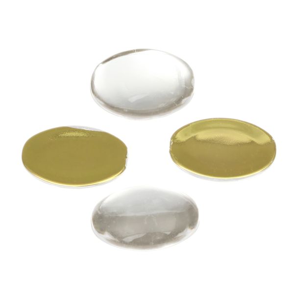 Acrylic Rhinestone, Crystal, 26x18mm, Smooth Oval, Flatback (36 Pieces) 