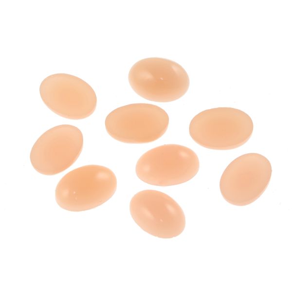 Acrylic Stone Jewel, Light Pink, 13x9mm, Smooth Oval, Flatback (72 Pieces) 