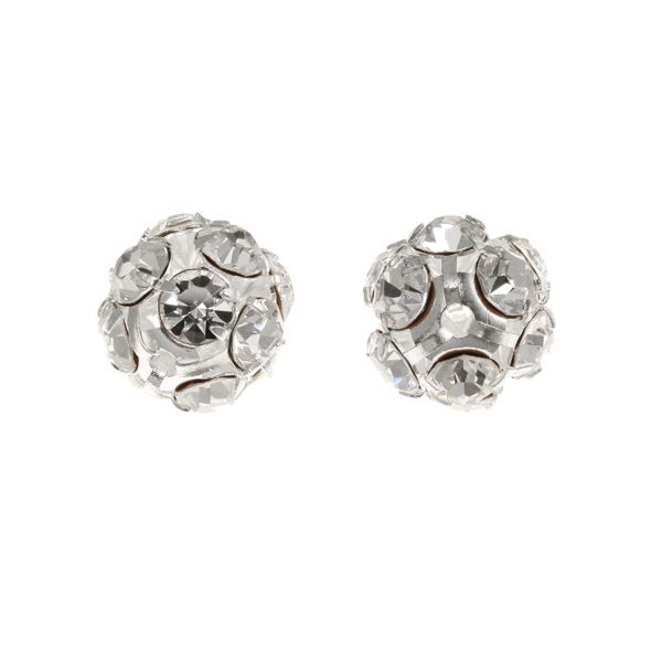 16MM Rhinestone Ball Silver (6 Pieces)