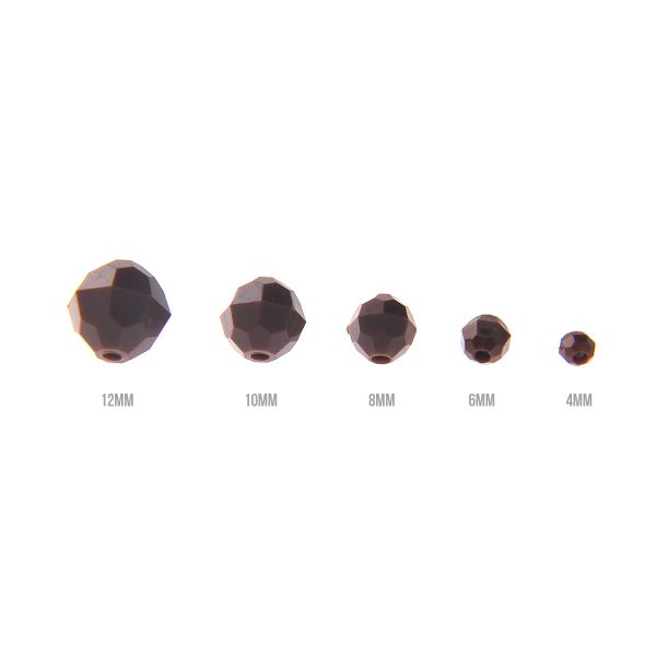 Royal Blue - Faceted Opaque Plastic Beads (Choose Size) (Pack)
