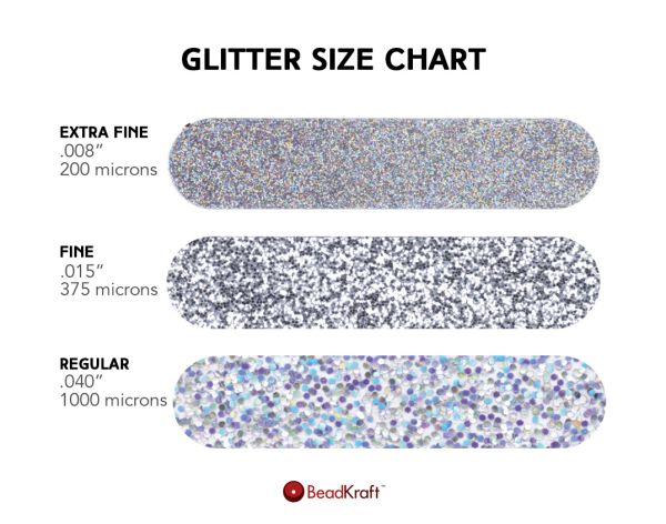 Glitter, Plastic Jewels, Extra Fine: 0.008