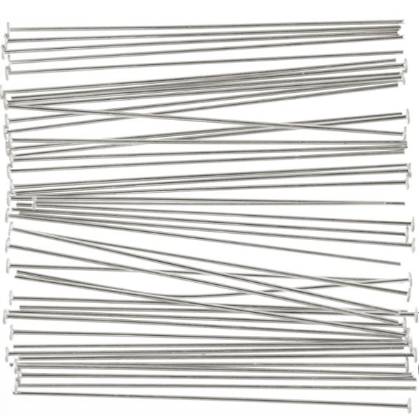 1 inch Headpin-bulk(Sterling Silver) (50 Pieces)