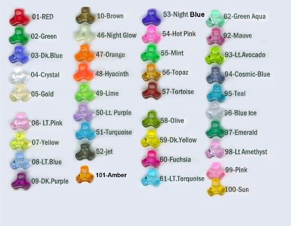 Tr. Light Amethyst - Tri Beads Transparent Colors (600 Pieces)