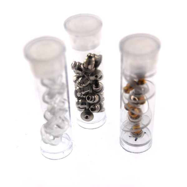 Round Plastic Tube with Flat Cap - 1.75 x .5 in (Each)