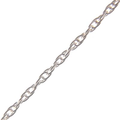 Sterling Silver, 1mm Fine Triple Twisted Rope Chain (Per Yard)