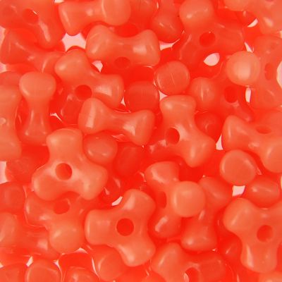 Orange Glow - Tri Beads Opaque Colors (Glow-in-the-dark) (600 Pieces)