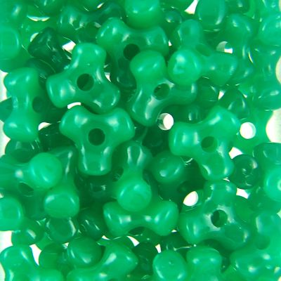 Green - Tri Beads Opaque Colors (600 Pieces)