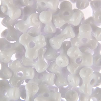 White - Tri Beads Opaque Colors (600 Pieces)