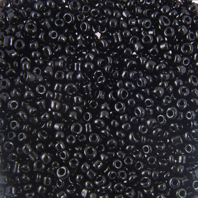 Opaque Seed Beads Size 10/0 -Black, 1LB (500 Grams)