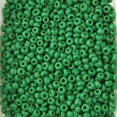 Opaque Seed Beads Size 10/0 -Green, 1LB (500 Grams)