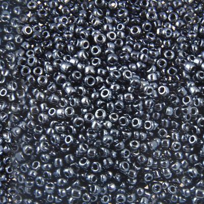 Opaque Seed Beads Size 10/0 -Hematite, 1LB (500 Grams)