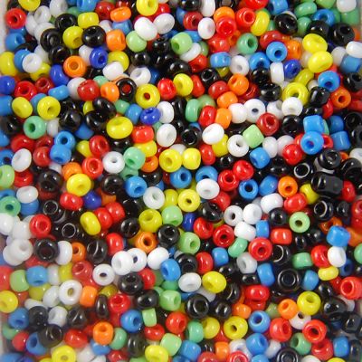 Opaque Seed Beads Size 10/0 -Multi-Color, 1LB (500 Grams)