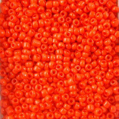 Opaque Seed Beads Size 10/0 -Orange, 1LB (500 Grams)