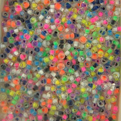 Opaque Seed Beads Size 10/0 -Neon-Lined, 1LB (500 Grams)