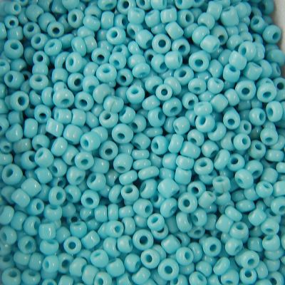 Opaque Seed Beads Size 10/0 -Turquoise, 1LB (500 Grams)