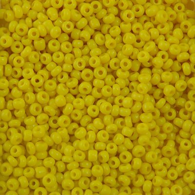 Opaque Seed Beads Size 10/0 -Yellow, 1LB (500 Grams)