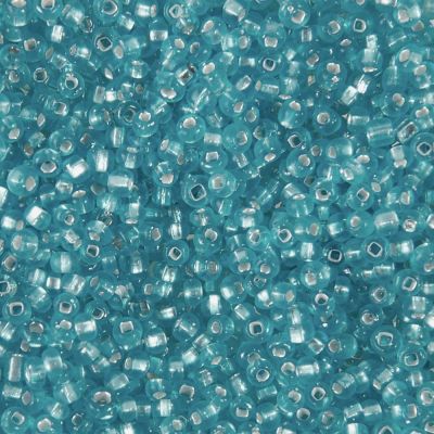 Silver-Lined Rocailles Size 10/0 - Aquamarine 1LB (500 Grams)