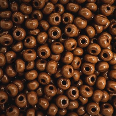 Czech Seed Beads Size 11/0 - Opaque Light Brown (Approx. 1/2 LB , 250 Grams)