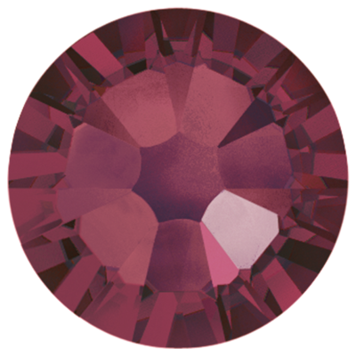 Burgundy-Preciosa Flatback Rhinestones (Choose Size)